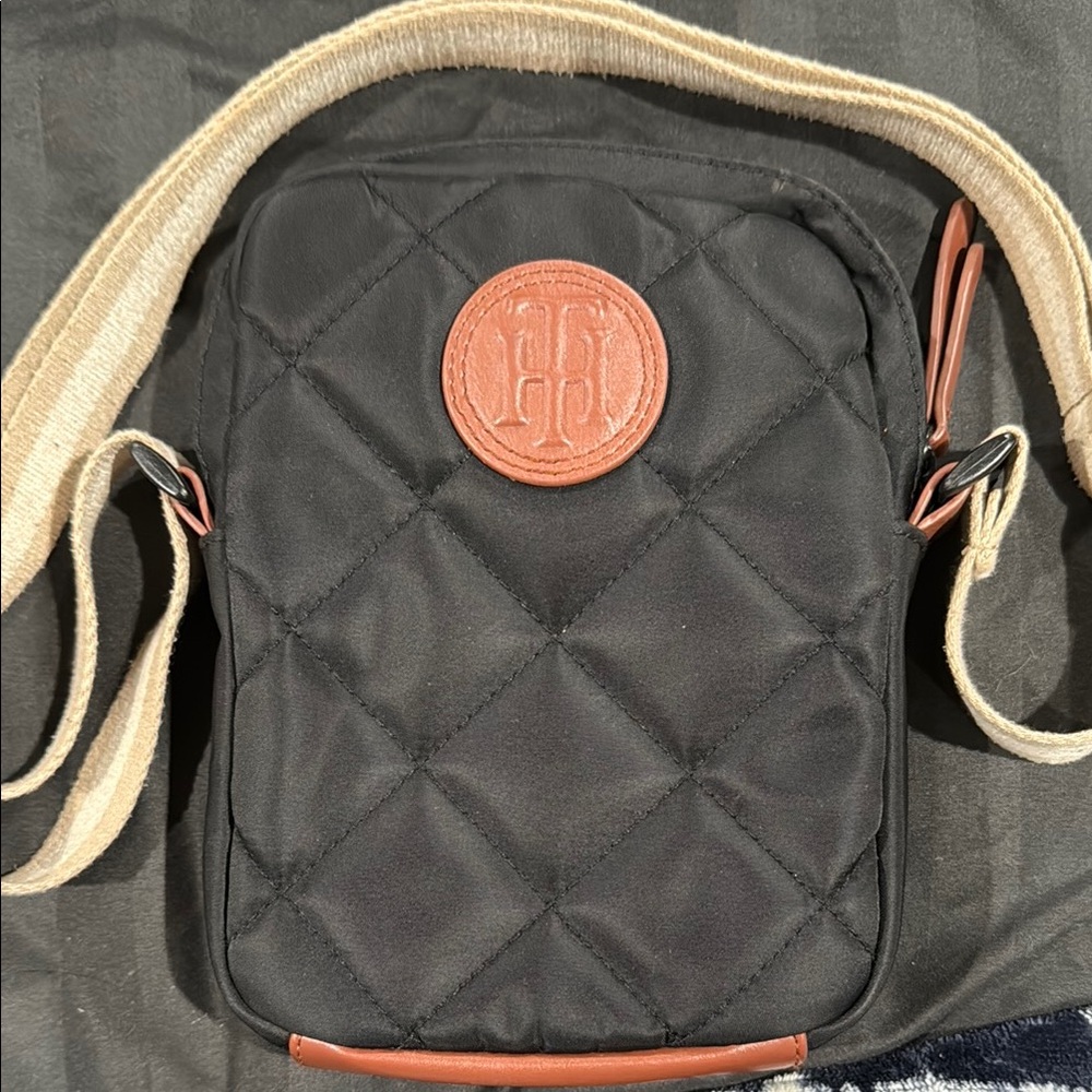 Black Quilted Crossbody Bag